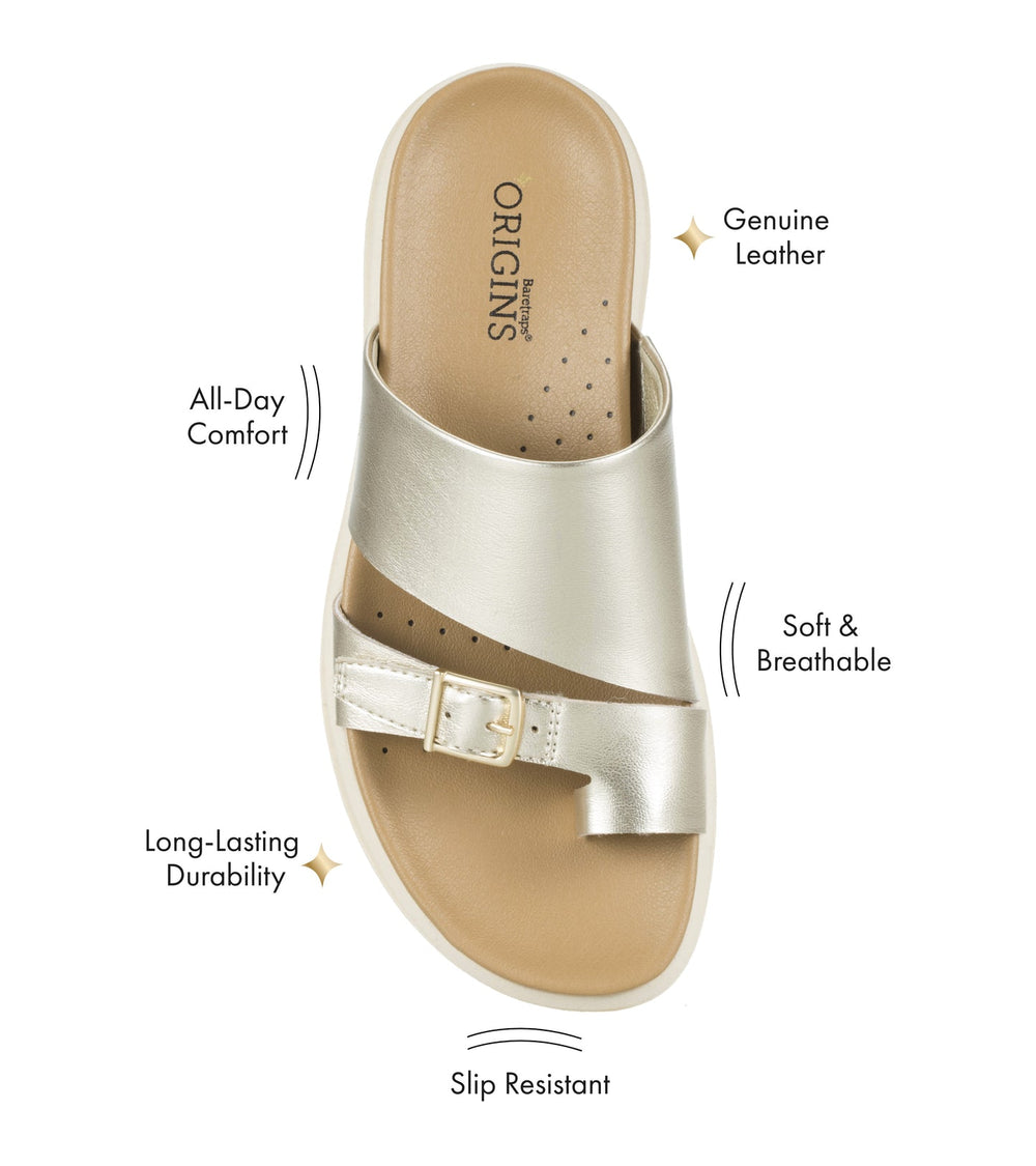 Henrika Slide Sandal Champagne - Women
