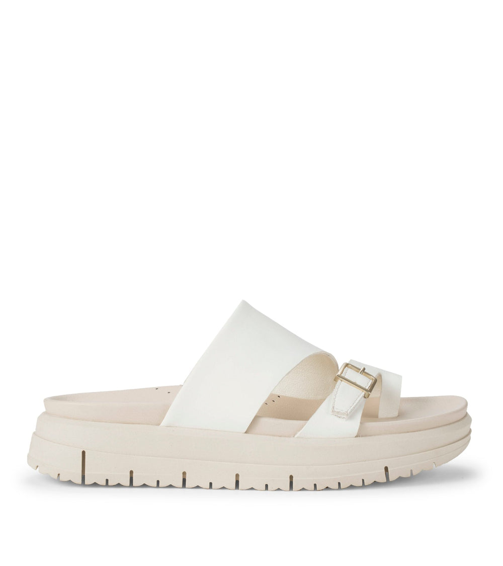 Henrika Slide Sandal Off White Leather - Women