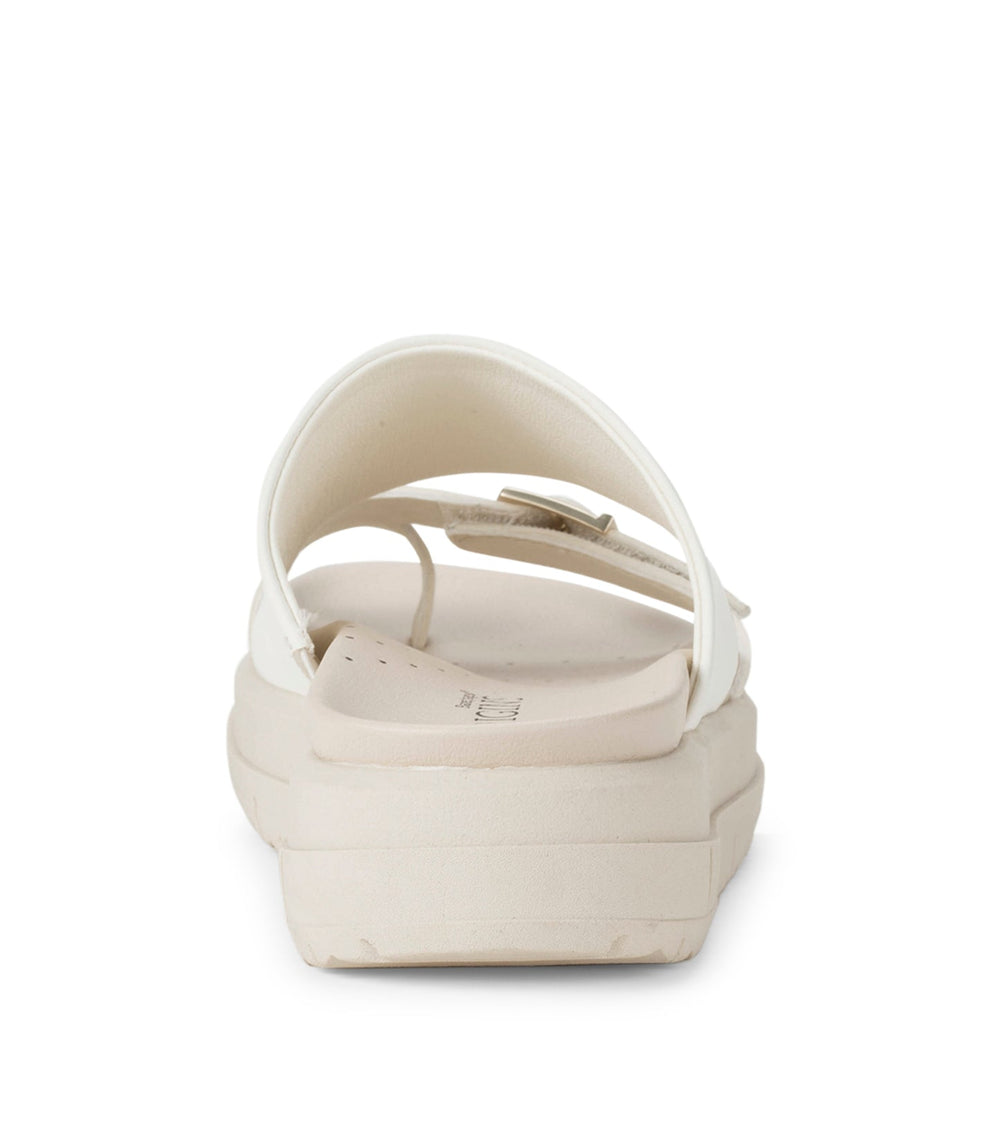 Henrika Slide Sandal Off White Leather - Women