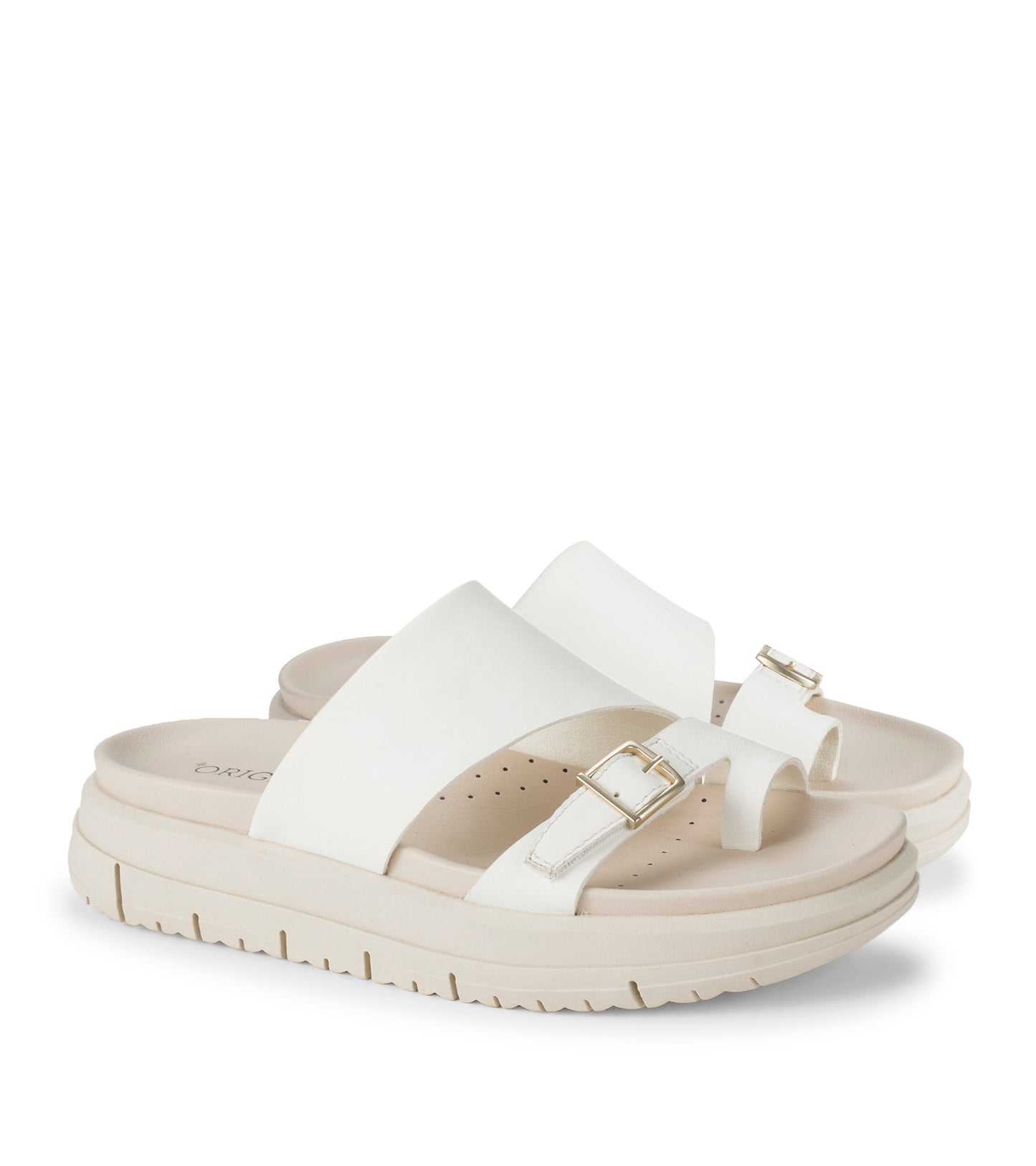 Henrika Slide Sandal Off White Leather - Women