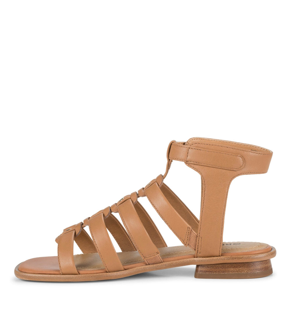 Nathalia Gladiator Sandal Tan Leather - Women