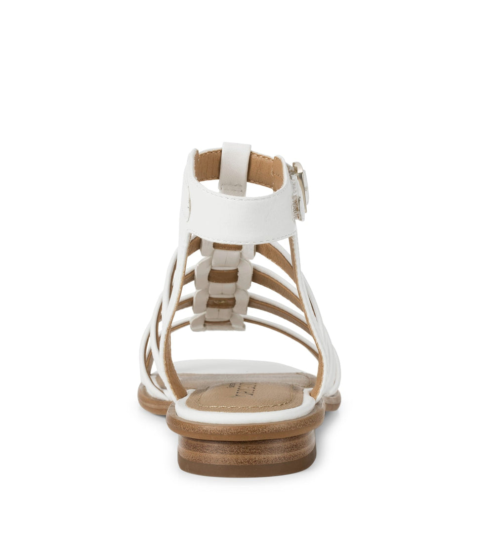 Nathalia Gladiator Sandal White Leather - Women