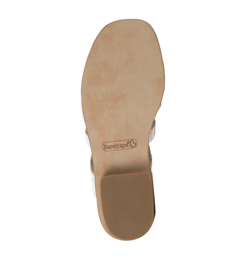 Nathalia Gladiator Sandal White Leather - Women