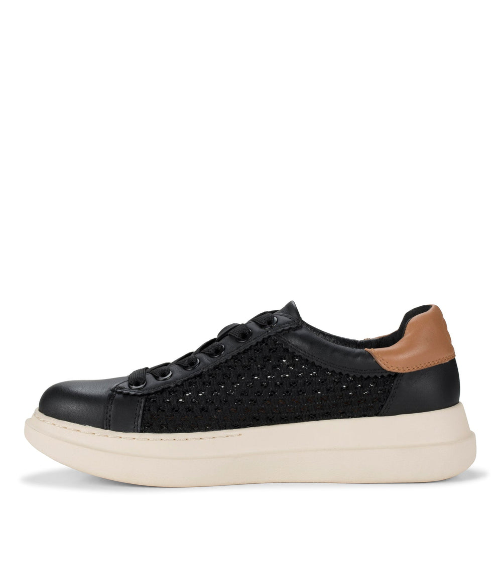 Tiara Sneaker Black Leather - Women