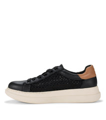 Tiara Sneaker Black Leather - Women