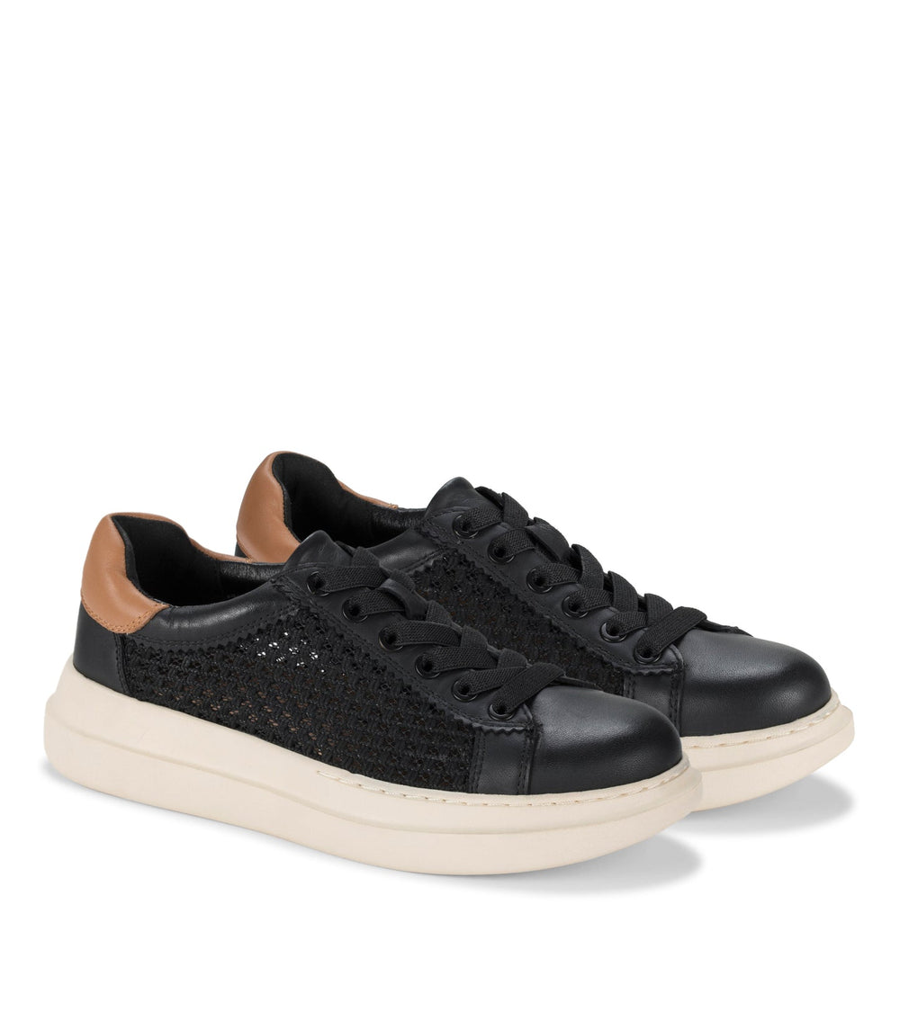 Tiara Sneaker Black Leather - Women