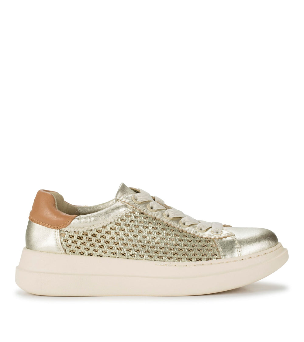 Tiara Sneaker Champagne Leather - Women