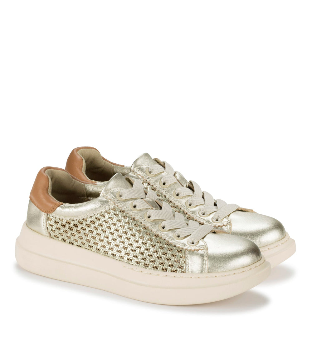 Tiara Sneaker Champagne Leather - Women