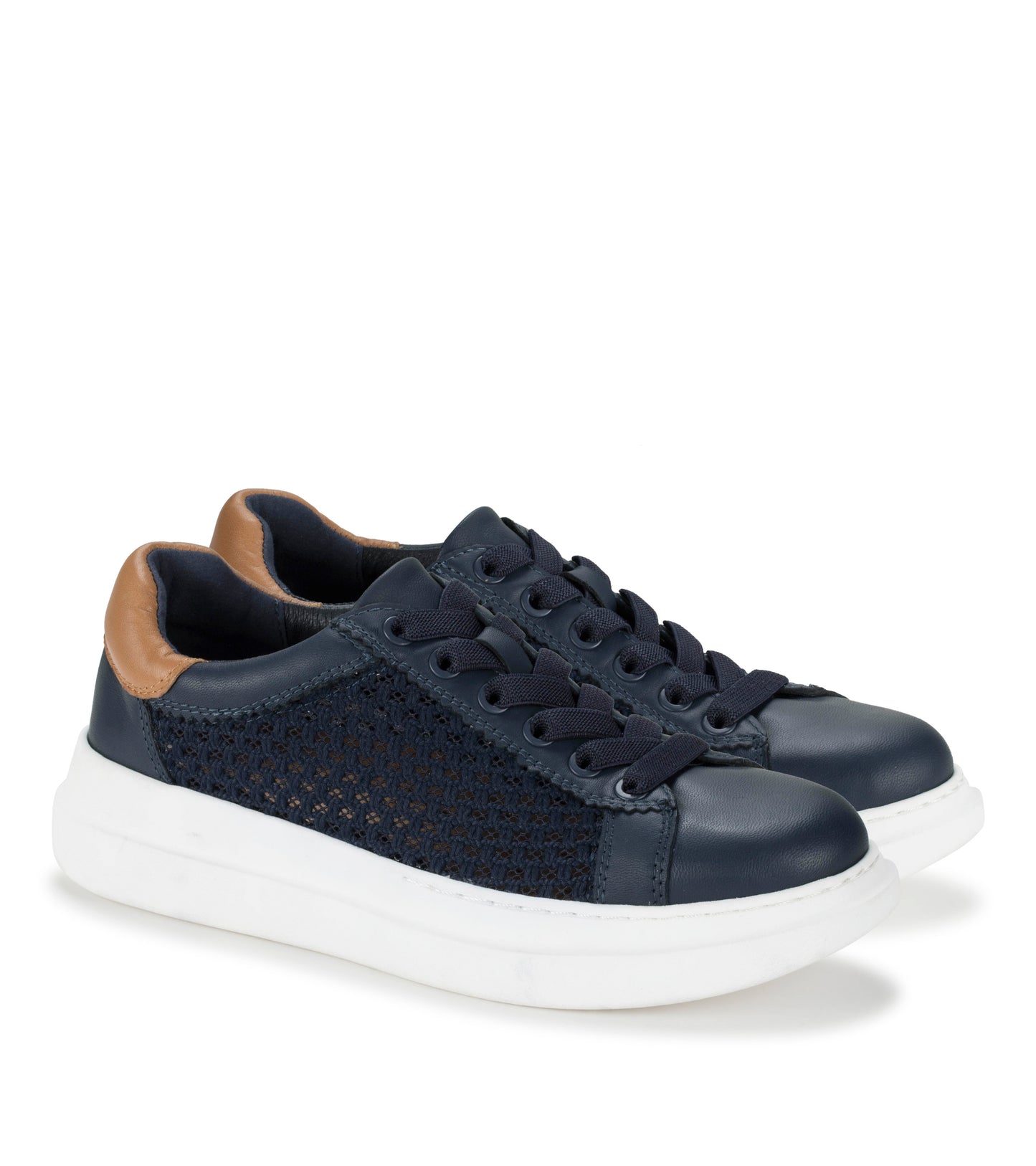 Tiara Sneaker Navy Leather - Women