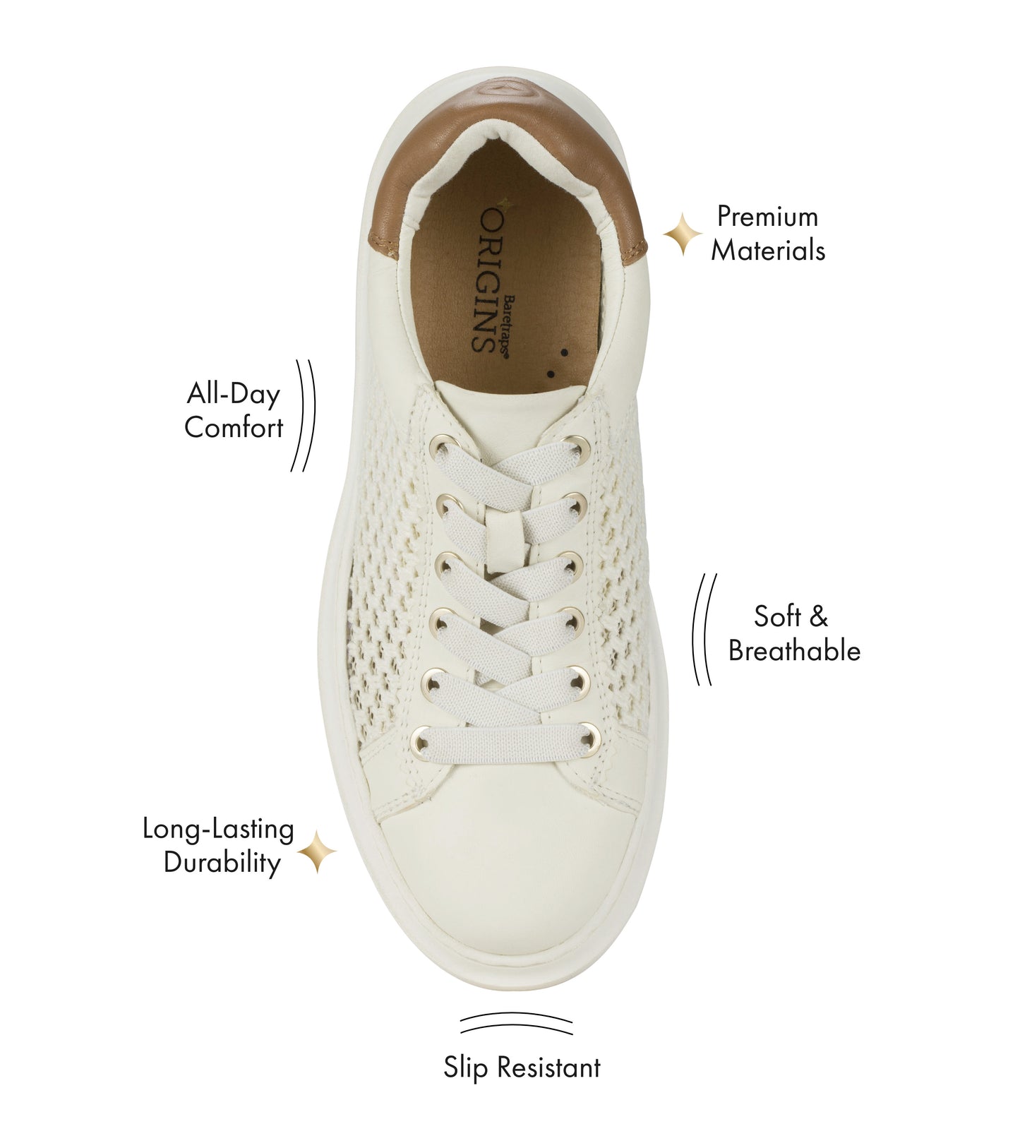 Tiara Sneaker Off White Leather - Women