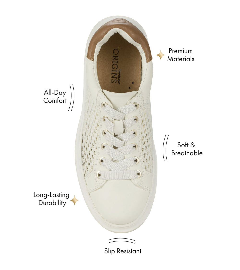 Tiara Sneaker Off White Leather - Women