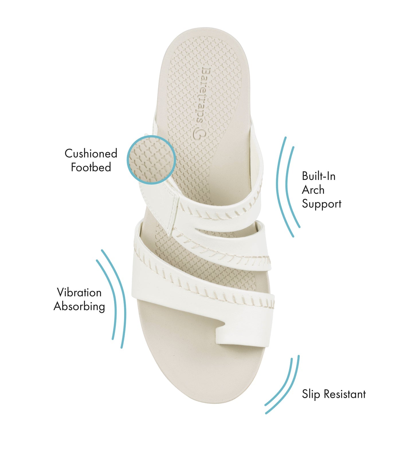Shaya Slide Sandal Off White - Women