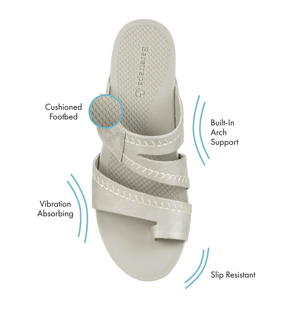 Shaya Slide Sandal Champagne - Women