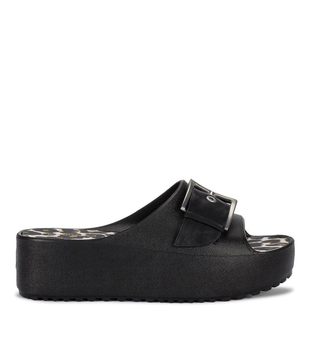 Pacey Platform Sandal Black/White - Women