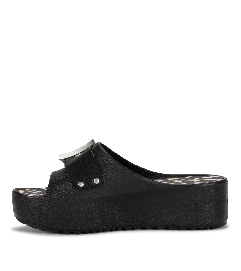 Pacey Platform Sandal Black/White - Women