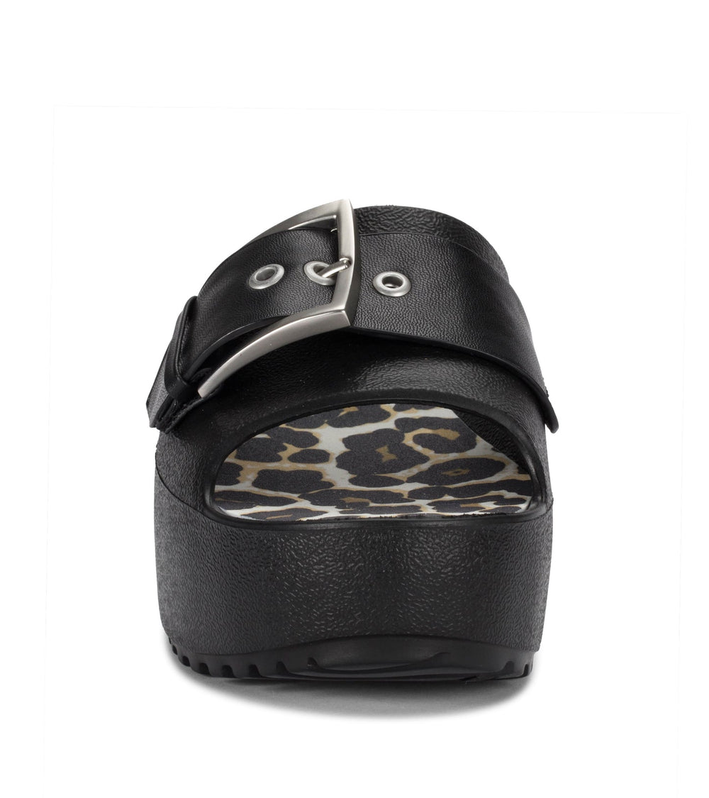 Pacey Platform Sandal Black/White - Women