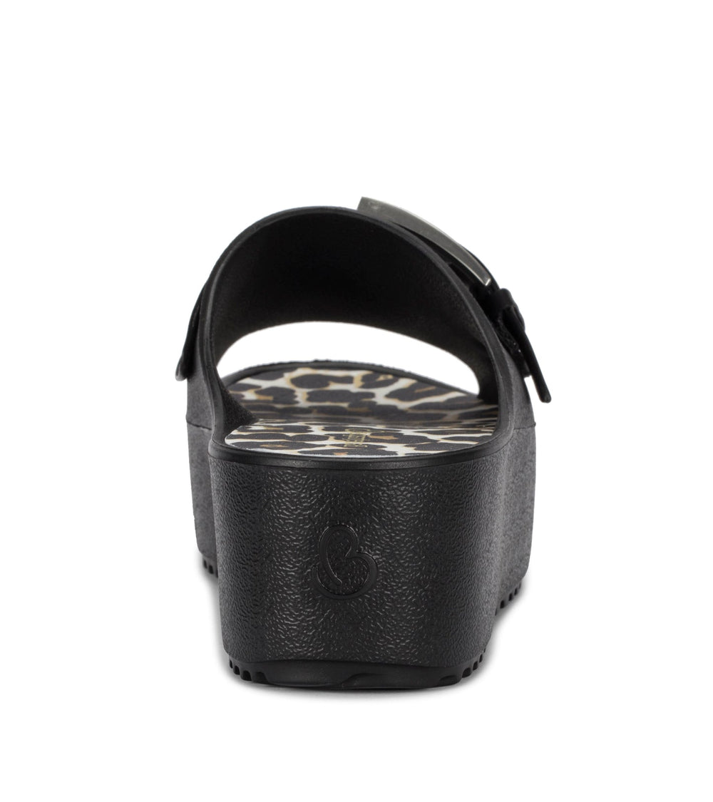 Pacey Platform Sandal Black/White - Women