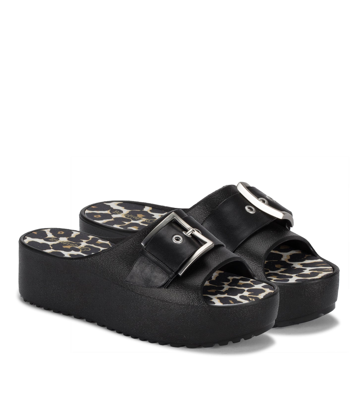 Pacey Platform Sandal Black/White - Women