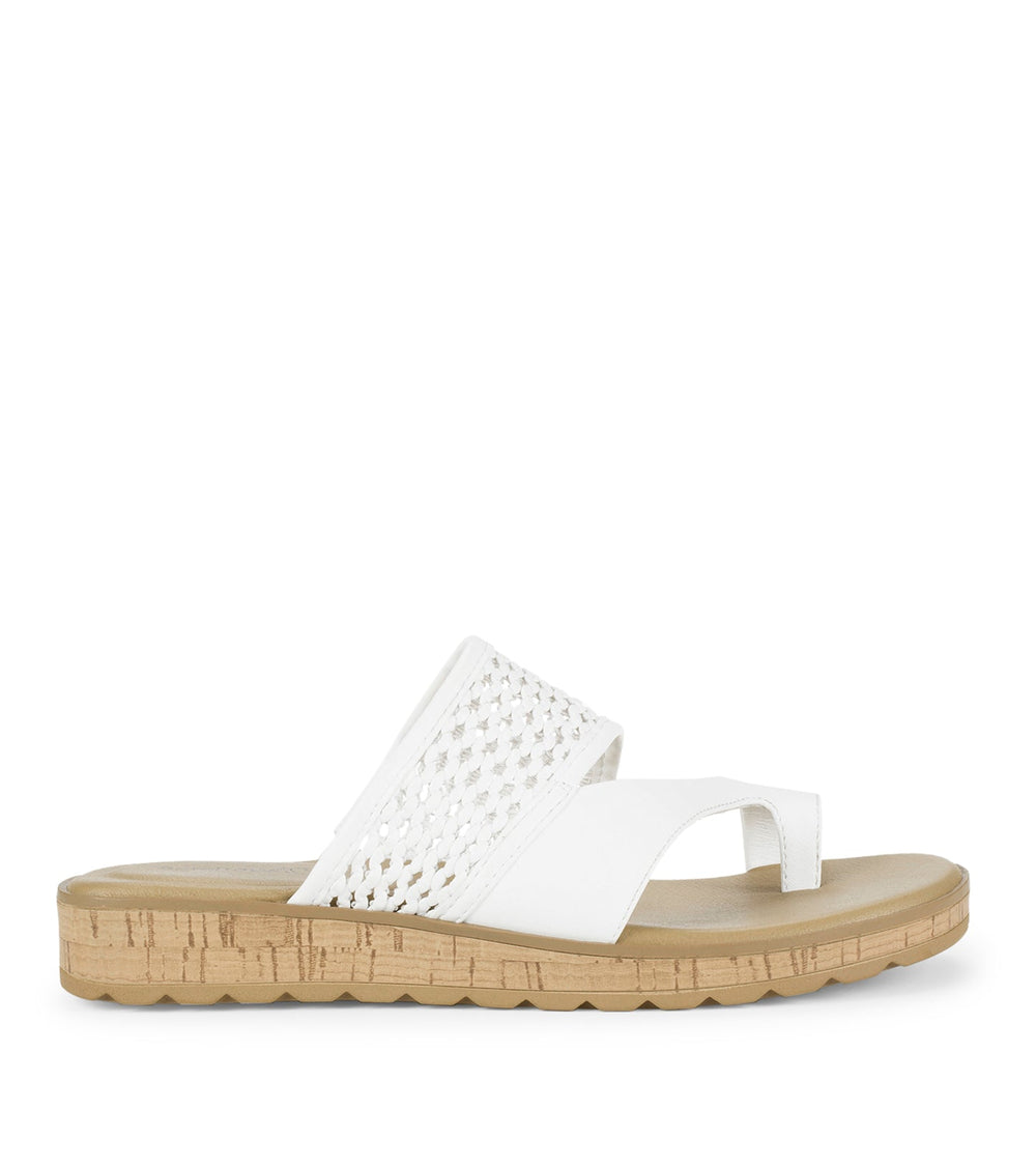 Gibby Slide Sandal White - Women